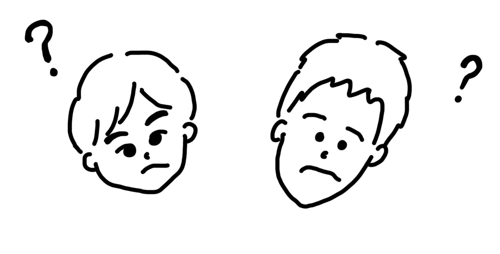 考える男性のイラスト